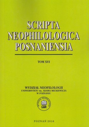 Scripta Neophilologica Posnaniensia tom XVI