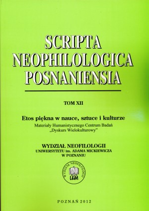 Scripta Neophilologica Posnaniensia Tom XII