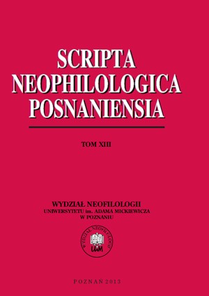Scripta Neophilologica Posnaniensia tom XIII