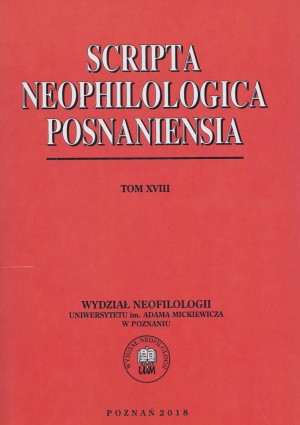 Scripta Neophilologica Posnaniensia XVIII